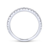 Gabriel & Co. 14k White Gold Contemporary Anniversary Wedding Band - WB12292R4W44JJ photo 2