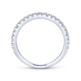 Gabriel & Co. 14k White Gold Contemporary Anniversary Wedding Band - WB12292R4W44JJ photo 2