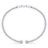 Gabriel & Co. 14k White Gold Bujukan Diamond Bangle Bracelet - BG4117-65W45JJ photo 3