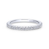 Gabriel & Co. 14k White Gold Contemporary Anniversary Wedding Band - WB12770R4W44JJ photo