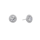 Lafonn 3.08 CTW Halo Stud Earrings - E0053CLP00 photo