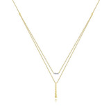 Gabriel & Co. 14k Yellow Gold Bujukan Diamond Necklace - NK5959Y45JJ photo