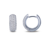 Lafonn 5-Row Huggie Hoop Earrings - E0200CLP00 photo