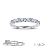 Lafonn March Birthstone Ring - BR004AQP05 photo