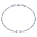 Gabriel & Co. 14k White Gold Bujukan Diamond Bangle Bracelet - BG4115-65W45JJ photo 3