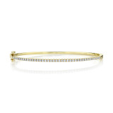 Shy Creation 14k Yellow Gold Bangle Bracelet - SC55004037ZS photo