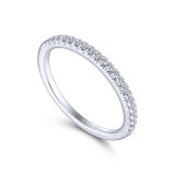 Gabriel & Co. 14k White Gold Contemporary Anniversary Wedding Band - WB13907S3W44JJ photo 3