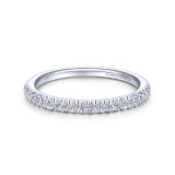 Gabriel & Co. 14k White Gold Contemporary Anniversary Wedding Band - WB13907S3W44JJ photo