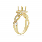 Roman & Jules 14k Yellow Gold Infinity Engagement Ring - ur1552y-sm photo 2