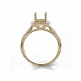 Roman & Jules 14k Yellow Gold Infinity Engagement Ring - ur1552y-sm photo 3