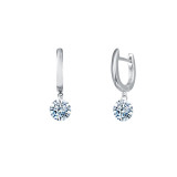 Lafonn Frameless Drop Solitaire Earrings - E0301CLP00 photo