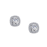 Lafonn 1.52 CTW Halo Stud Earrings - E0329CLP00 photo