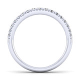 Gabriel & Co. 14k White Gold Contemporary Anniversary Wedding Band - WB14102W44JJ photo 2