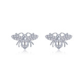 Lafonn Platinum Busy Bee Stud Earrings - E0539CLP00 photo