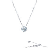 Lafonn Frameless Solitaire Necklace - N0090CLP18 photo