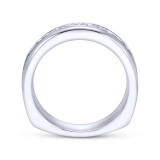 Gabriel & Co. 14k White Gold Contemporary Anniversary Wedding Band - WB4185W44JJ photo 2