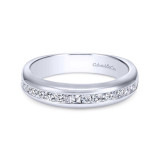 Gabriel & Co. 14k White Gold Contemporary Anniversary Wedding Band - WB4185W44JJ photo