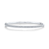 Shy Creation 14k White Gold Bangle Bracelet - SC22005521ZS photo