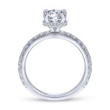 Gabriel & Co. 14k White Gold Contemporary Straight Engagement Ring - ER14649R4W44JJ photo 2