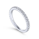 Gabriel & Co. 14k White Gold Contemporary Anniversary Wedding Band - WB14649S4W44JJ photo 3