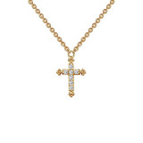 Lafonn 0.07 CTW Cross Necklace - 9N023CLG18 photo