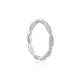 Roman & Jules 14k White Gold Twist Wedding Band - KR2381W photo 2