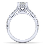 Gabriel & Co. 14k White Gold Contemporary Straight Engagement Ring - ER12292S4W44JJ photo 2