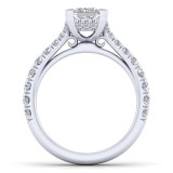 Gabriel & Co. 14k White Gold Contemporary Straight Engagement Ring - ER12292S4W44JJ photo 2