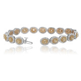 Romans & Jules Two Tone 18k Gold Diamond Bracelet - KB5661-1 photo 2