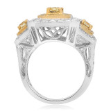 Roman & Jules Two Tone 18k Gold Diamond Ring - 1039-2 photo 2