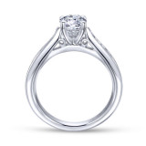 Gabriel & Co. 14k White Gold Contemporary Straight Engagement Ring - ER12318R3W44JJ photo 2