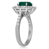 Roman & Jules Two Tone 18k Gold Halo Engagement Ring - KR2392WEM-18K-1 photo 2