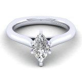 Gabriel & Co 14K White Gold Allie Solitaire Diamond Engagement Ring - ER6623M4W4JJJ photo
