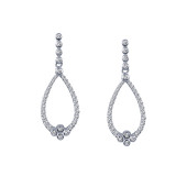 Lafonn Charming Drop Hoop Earrings - E0192CLP00 photo
