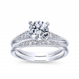 Gabriel & Co. 14k White Gold Contemporary Straight Engagement Ring - ER11750R4W44JJ photo 4