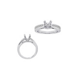 Roman & Jules 14k White Gold Straight Engagement Ring - KR1685W photo 2