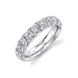 Shy Creation 14k White Gold Diamond Eternity Band - SC55020364EZ8 photo