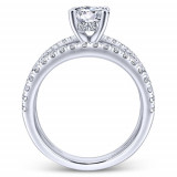 Gabriel & Co. 14k White Gold Nova Free Form Engagement Ring - ER12819R4W44JJ photo 2