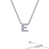 Lafonn Letter E Pendant Necklace - 9N085CLP20 photo