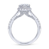 Gabriel & Co. 14k White Gold Entwined Halo Engagement Ring - ER12769O4W44JJ photo 2