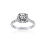 Roman & Jules 14k White Gold Halo Engagement Ring - KR2356W photo 3