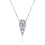 Gabriel & Co. 14k White Gold Lusso Diamond Necklace - NK6013W45JJ photo