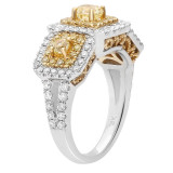Roman & Jules Two Tone 18k Gold Diamond Ring - FR260WY-18K photo 3