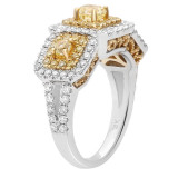 Roman & Jules Two Tone 18k Gold Diamond Ring - FR260WY-18K photo 3