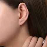 Gabriel & Co. 14k Yellow Gold Kaslique Diamond Stud Earrings - EG13083Y45JJ photo 2