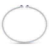 Gabriel & Co. 14k White Gold Bujukan Gemstone & Diamond Bangle Bracelet - BG4122-65W45SA photo 3