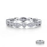 Lafonn Stackable Wave Eternity Band - R0372CLP05 photo