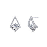 Lafonn Trapeze Stud Earrings - E0305CLP00 photo