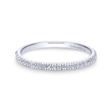 Gabriel & Co. 14k White Gold Contemporary Curved Wedding Band - WB7224W44JJ photo