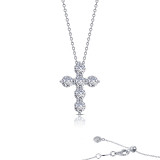 Lafonn 1.02 CTW Cross Pendant Necklace - P0224CLP20 photo